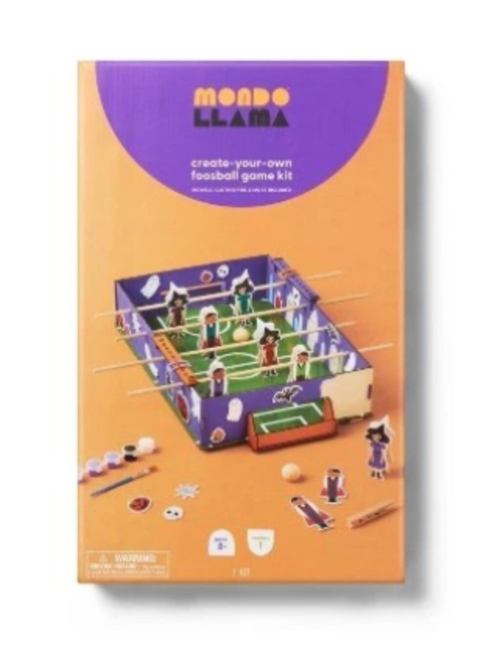 Mondo Llama Halloween Craft Foosball Game Painting Kit DIY Kids Ages 8+ New